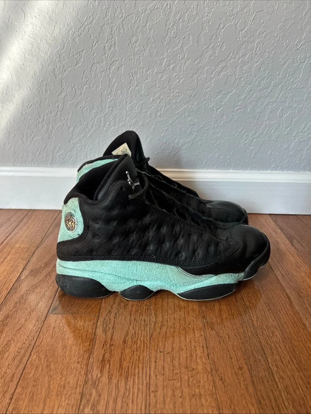 Nike Air Jordan 13 Retro Island Green Shoes Sneakers Men’s Size 8 Black